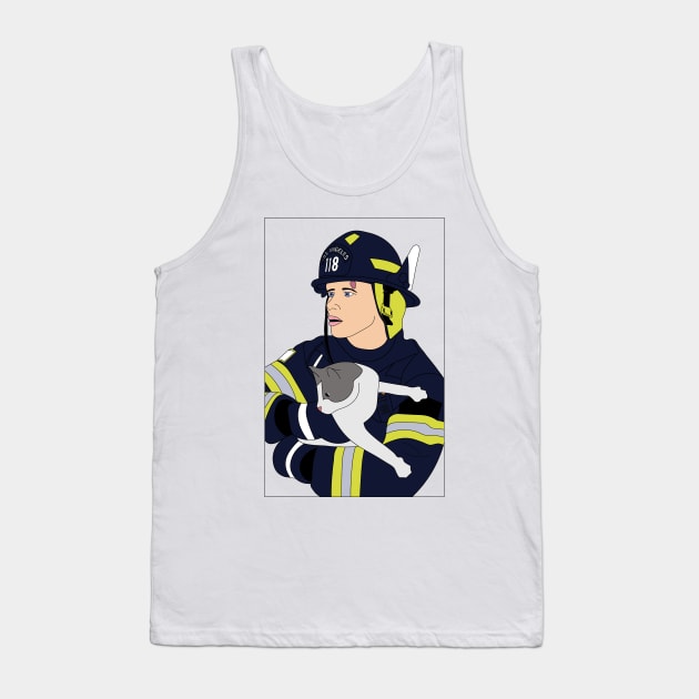 Evan 'Buck'Buckley from 9-1-1 Tank Top by spaceface